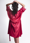 Ava Szlafrok Satynowy 006 Red Velvet