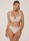 Brazyliany z podwójnym tiulem Kinga Comfort B-861/2 beżowe