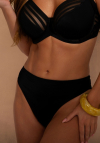 Brazyliany z poodwójnym tiulem Kinga Comfort B-861/2 czarne