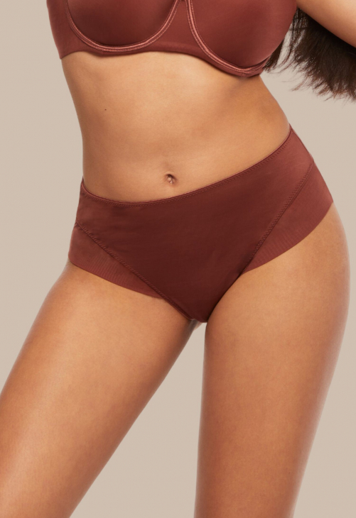 Kinga Figi Z Podwójnym Tiulem Comfort brązowe