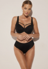 Figi z poodwójnym tiulem Kinga Comfort P-861/2 czarne