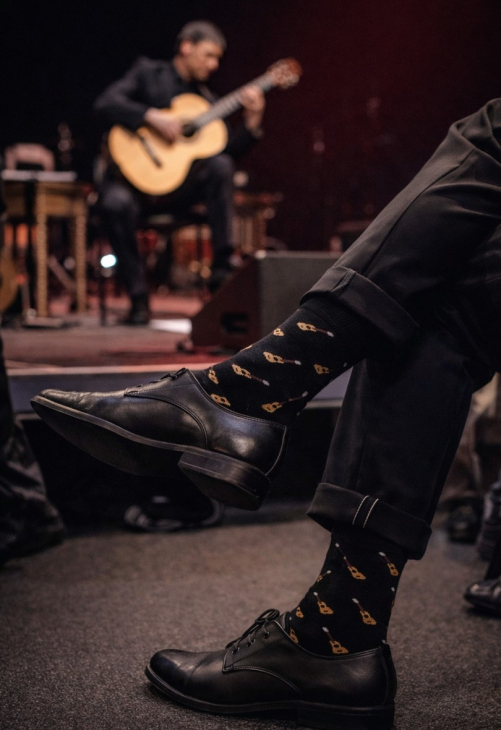 Milena Skarpetki Męskie Małe Gitary 0125.122