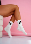 Milena Skarpetki Damskie Litera M W Ściągaczu 0200.229