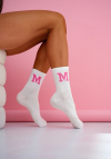 Milena Skarpetki Damskie Litera M W Ściągaczu 0200.229