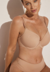 Biustonosz usztywniany Kinga Heidi BC-861 beżowy | gładki, termicznie formowany