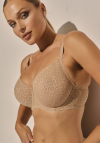 Biustonosz miękki Kinga  Sensa Bra Clara beżowy | Termicznie Tłoczony