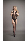 Le Désir Lace Suspender Bodystocking - One Size