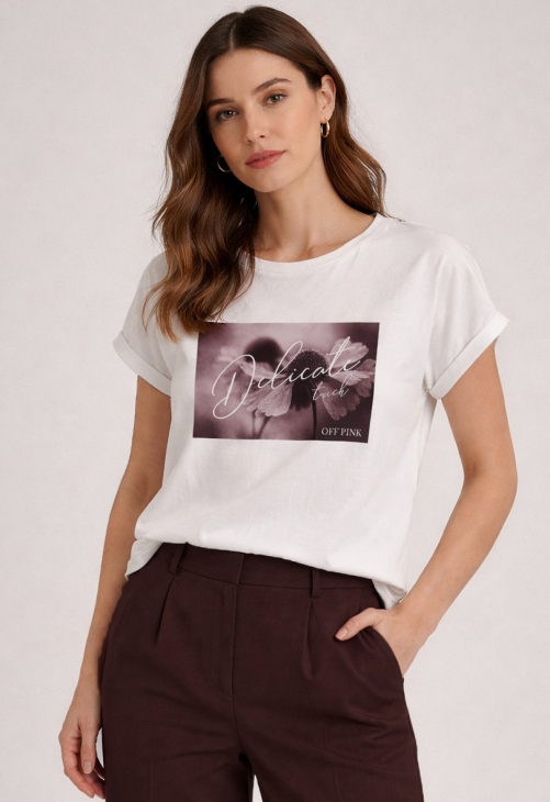 Off Pink Bluzka Brise