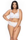 Producent Bielizny Damskiej Mat Lingerie Biustonosz Usztywniany Biały Carmela Big M-053/22