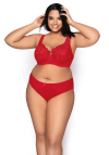 Producent Bielizny Damskiej Mat Lingerie Biustonosz Usztywniany Czerwony Carmela Big M-053/22