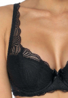 Producent Bielizny Damskiej Mat Lingerie Biustonosz Usztywniany Czarny Lou M-3343/22