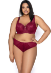Producent Bielizny Damskiej Mat Lingerie Biustonosz Usztywniany Burgund Carmela Big M-053/22