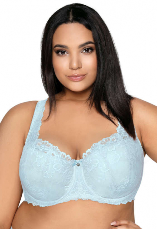 Producent Bielizny Damskiej Mat Lingerie Biustonosz Usztywniany Błękit Carmela Big M-053/22