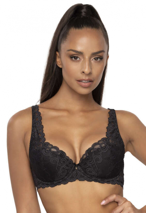 Producent Bielizny Damskiej Mat Lingerie Biustonosz Usztywniany Czarny  Natalie M-3824/22