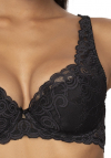 Producent Bielizny Damskiej Mat Lingerie Biustonosz Usztywniany Czarny Natalie Big M-3824/22