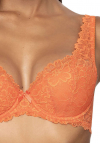 Producent Bielizny Damskiej Mat Lingerie Biustonosz Usztywniany Pomarańcz Carmela   M-053/22