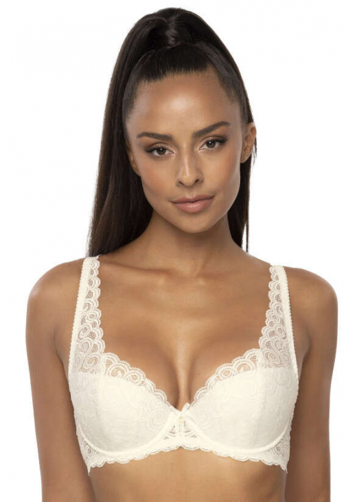 Producent Bielizny Damskiej Mat Lingerie Biustonosz Usztywniany Ecru Natalie M-3824/22