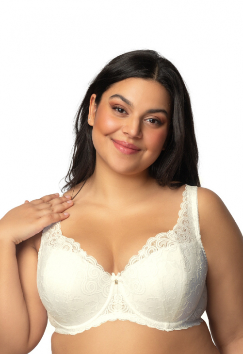 Producent Bielizny Damskiej Mat Lingerie Biustonosz Usztywniany Ecru Natalie Big M-3824/22