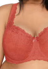 Producent Bielizny Damskiej Mat Lingerie Biustonosz Usztywniany Ceglany Carmela Big M-053/22