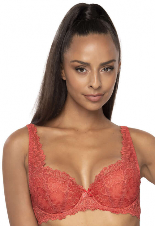 Producent Bielizny Damskiej Mat Lingerie Biustonosz Usztywniany Ceglany Carmela   M-053/22