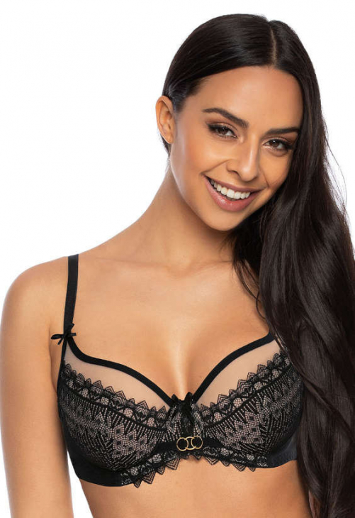 Biustonosz miękki Mat M-3539/2 Marion czarno-beżowy