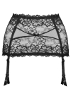 Producent Bielizny Damskiej Mat Lingerie Pas Do Pończoch Czarny Carmela P-053/3