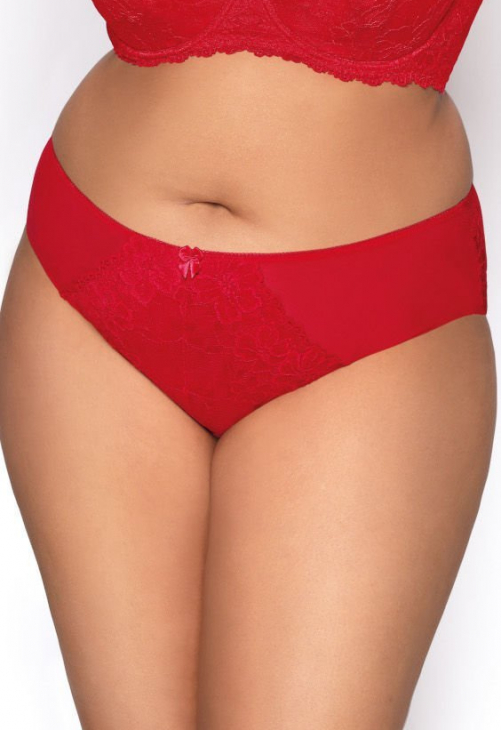 Producent Bielizny Damskiej Mat Lingerie Figi Czerwony Carmela F-053/51/1