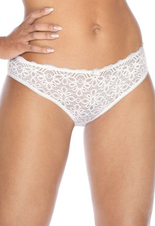 Producent Bielizny Damskiej Mat Lingerie Figi Biały Jackie F-0168/5