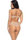 Producent Bielizny Damskiej Mat Lingerie Stringi Beż Milou S-3533/42