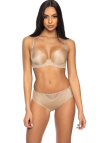 Producent Bielizny Damskiej Mat Lingerie Stringi Beż Jennifer Ii S-0155/4/1