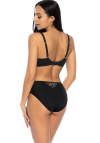 Producent Bielizny Damskiej Mat Lingerie Figi Czarno-Beżowy Marion F-3539/51