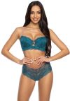 Producent Bielizny Damskiej Mat Lingerie Figi Turkus Sybilla F-3525/5
