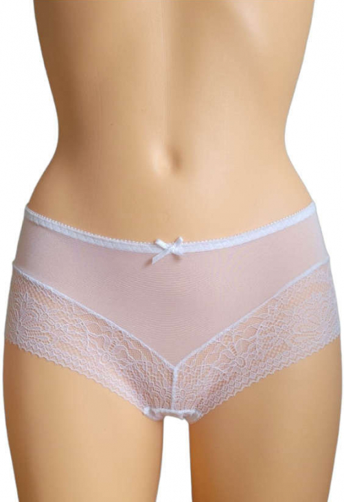 Producent Bielizny Damskiej Mat Lingerie Figi Biały Patrice F-0199/5