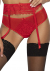 Producent Bielizny Damskiej Mat Lingerie Stringi Czerwony Estelle S-0198/4