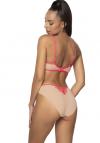 Producent Bielizny Damskiej Mat Lingerie Figi Beżowo-Różowy Frances F-3804/5