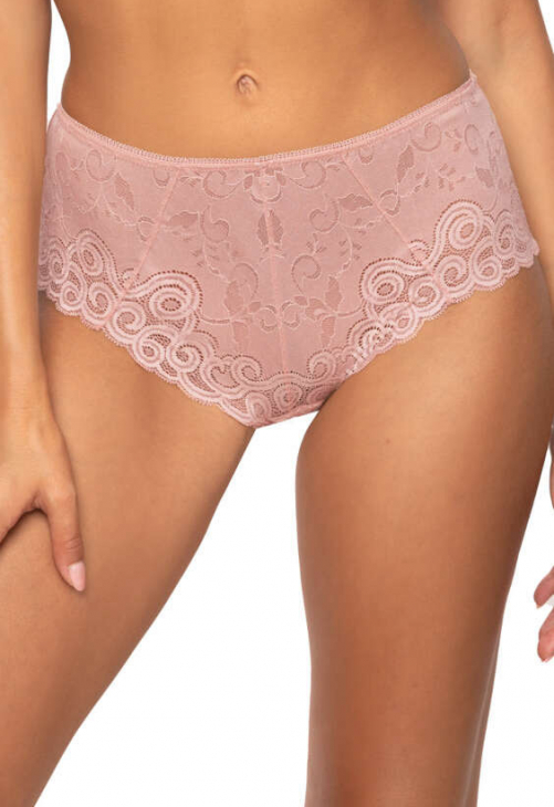 Producent Bielizny Damskiej Mat Lingerie Figi Róż Pudrowy Natalie F-3824/52