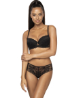 Producent Bielizny Damskiej Mat Lingerie Stringi Czarny Lindsay S-0203/4