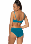 Producent Bielizny Damskiej Mat Lingerie Figi Beżowo- Turkusowy Maureen F-3808/5