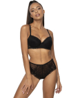 Producent Bielizny Damskiej Mat Lingerie Figi Czarny Elif F-3802/52