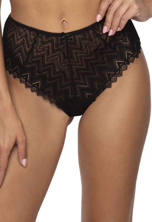 Producent Bielizny Damskiej Mat Lingerie Stringi Czarny Elif S-3802/42