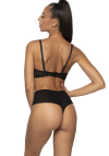 Producent Bielizny Damskiej Mat Lingerie Stringi Czarny Elif S-3802/42
