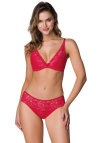 Producent Bielizny Damskiej Mat Lingerie Figi Czerwony Hannah F-0115/5