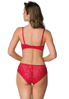 Producent Bielizny Damskiej Mat Lingerie Figi Czerwony Hannah F-0115/5