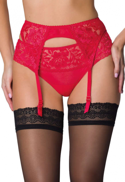 Producent Bielizny Damskiej Mat Lingerie Stringi Czerwony Hannah S-0115/4