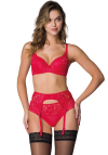 Producent Bielizny Damskiej Mat Lingerie Stringi Czerwony Hannah S-0115/4