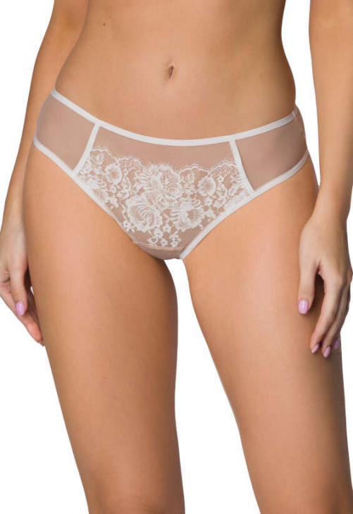 Producent Bielizny Damskiej Mat Lingerie Stringi Beż-Mleko Frances S-3804/4