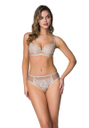 Producent Bielizny Damskiej Mat Lingerie Figi Beż-Mleko Frances F-3804/5