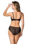 Producent Bielizny Damskiej Mat Lingerie Figi Czarny Nerine F-3931/5