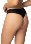 Producent Bielizny Damskiej Mat Lingerie Stringi Czarny Zoya S-4054/4