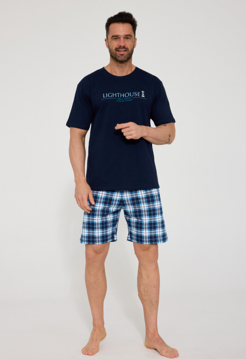 Piżama męska Cornette Kr Lighthouse Big 326/215 | 100% Bawełna